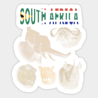 Big Five South Africa Safari Sticker